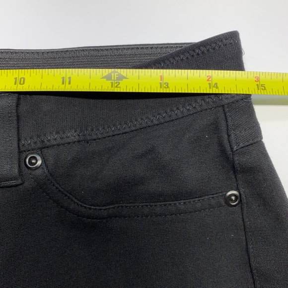 CHICO'S Black Straight Leg Mid Rise Pants 2 - Picture 8 of 13